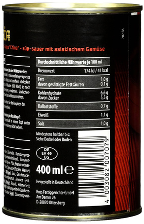 Buss "Chińska" wiosenna zupa słodko-kwaśna 400ml