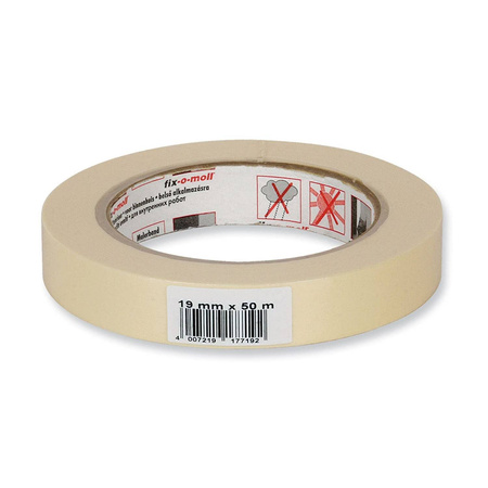 RITTERRATH 3563111 taśma malarska 50 m x 19 mm żółta, płaska